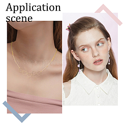 Латунные кольца-сердечки и железные соединительные стержни&nbsp;FIND-PH0005-81