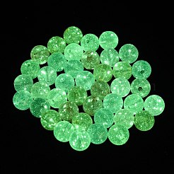 Светящиеся прозрачные акриловые бусины&nbsp;LACR-S001-13-10mm