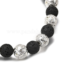 Браслеты из натуральной лавы&nbsp;BJEW-JB12332-01