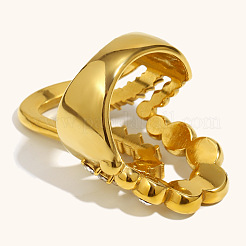 Кольца для пальцев из хирургической нержавеющей стали 316 с прозрачными фианитами&nbsp;FS-WG515DE-03