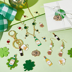 40шт 10 стиля подвески из сплава с эмалью&nbsp;ENAM-PH0003-10