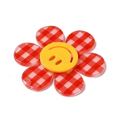 Акриловые большие подвески в клетку тартан&nbsp;LS-OACR-B008-B04