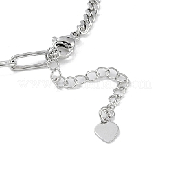 Изготовление браслета из латунной кубинской цепочки и цепочки со скрепками&nbsp;KK-U020-10P