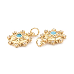 Кулоны из экологически чистой латуни с микропаве и кубическим цирконием&nbsp;X-KK-I698-19G