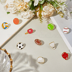 20 шт. 10 спортивных эмалевых значка&nbsp;JEWB-SC0001-61