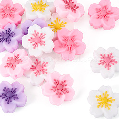 20шт 5 цвета силиконовые бусины&nbsp;SIL-TA0002-92