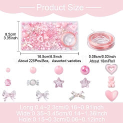 Наборы милых эластичных украшений из акрилового бисера своими руками&nbsp;DIY-YW0010-04A