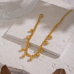 Минималистичные браслеты из круглых бусин и подвесок из нержавеющей стали 304&nbsp;KO3660