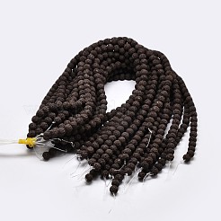 Круглые бусины из натурального камня лавы G-I124-8mm-M