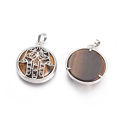 Природных тигровый глаз подвески&nbsp;G-L512-J05