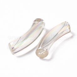 УФ-покрытие прозрачные радужные переливающиеся акриловые бусины&nbsp;X-OACR-A016-01M