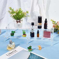 2-уровневые прозрачные акриловые минифигурки с подставкой для дисплея&nbsp;ODIS-WH0002-61A