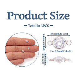 925 подвеска-коннектор из стерлингового серебра с паве циркония&nbsp;STER-TAC0001-05