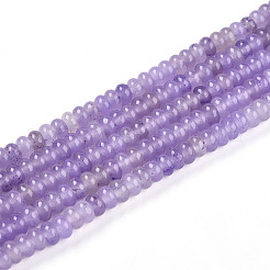 Окрашенные природные белый нефрит бисер пряди&nbsp;X-G-T139-57A-08