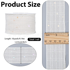 10 ярд кружевной отделки из полиэстера&nbsp;OCOR-WH20008-16A