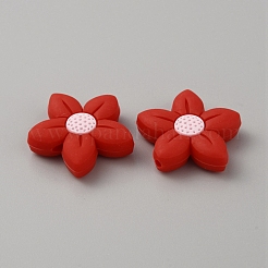 Цветочные пищевые экологически чистые силиконовые бусины&nbsp;SIL-TAC0008-03A