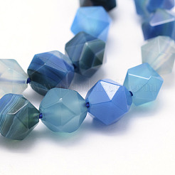 Натуральные полосатые агатовые / полосатые агатовые бусинки&nbsp;G-F523-03E-8mm