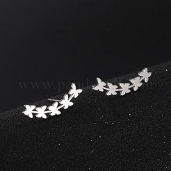 Серьги-гвоздики из нержавеющей стали 304&nbsp;EJEW-H095-02P