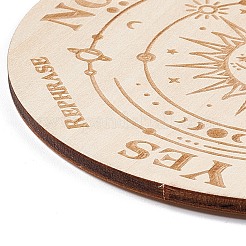 Деревянные резные коврики для чашек&nbsp;LS-AJEW-P103-01G