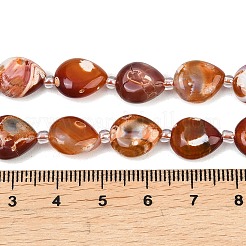 Природные пожары треск агат бисер нитей&nbsp;G-K393-E01-10x12