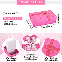 Картонные подарочные коробки для хранения ювелирных изделий для сережек и колец&nbsp;LS-CON-TAC0004-14