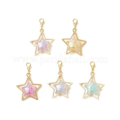 Звезды акриловые подвески украшения&nbsp;HJEW-JM03395