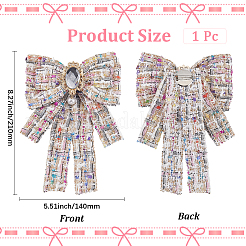 Полиэстеровые броши-банты для одежды-рюкзака&nbsp;JEWB-WH20006-10A