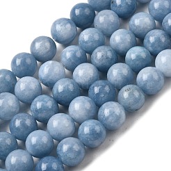 Природные окрашенные белого нефрита нитей бисера&nbsp;G-M402-C04-28