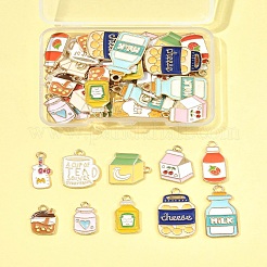 50шт 14 стиля подвески из сплава с эмалью&nbsp;ENAM-FS0003-15