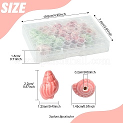 18шт 3 цвета фарфоровые бусины ручной работы&nbsp;PORC-FS0001-26