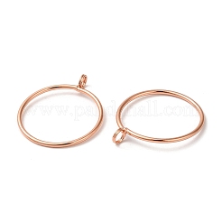 Латунные подвески с ажурной резбой&nbsp;LS-KK-P001-94RG