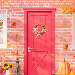 Бант из полиэфирной ленты в виде подсолнуха&nbsp;DIY-WH0321-08