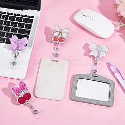 4 шт. 4 стиля акриловой выдвижной катушки для значков&nbsp;AJEW-NB0007-77