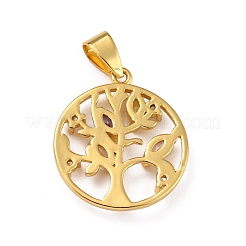 Латунные подвески из микро-паве&nbsp;ZIRC-A021-27G