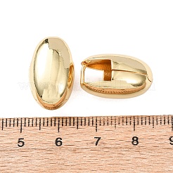 Овальные серьги-кольца из латуни&nbsp;EJEW-H178-15G