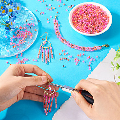 100 г прозрачные стеклянные круглые бусины&nbsp;SEED-TA0001-44A