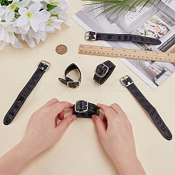 Ремни из черной искусственной кожи с пряжками&nbsp;PURS-WH0009-002P