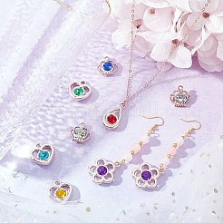 100 шт. 5 стильных подвески из АБС-пластика с УФ-покрытием&nbsp;KY-CA0001-18