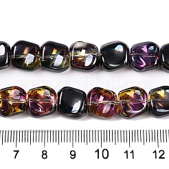 Стеклянные бусины с гальваническим покрытием &nbsp;EGLA-N012-07Y