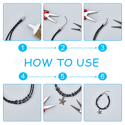 Наборы концов латунного шнура&nbsp;KK-PH0004-41