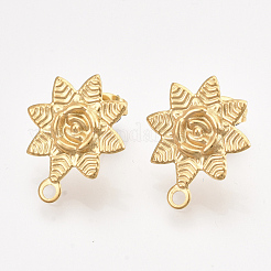 Фурнитура для сережек-гвоздиков из нержавеющей стали 304&nbsp;STAS-T045-17G