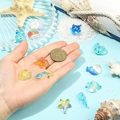 12 шт. 12 стиля подвески из прозрачной смолы с рисунком океана&nbsp;CRES-YW0002-75