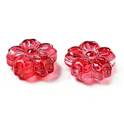 Спрей окрашены прозрачные стеклянные бусины GLAA-F119-01