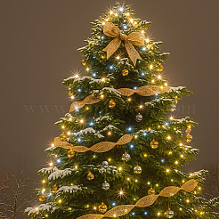 10 ярд кружевной отделки из полиэстера&nbsp;OCOR-WH0070-263