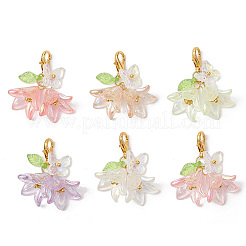 30 шт. Акриловый маркер для стежков «Цветок-бабочка»&nbsp;HJEW-SC0002-21