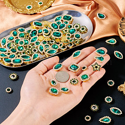 100 шт. пришивные стразы в форме капли/сердца/звезды&nbsp;GACR-TA0001-07C