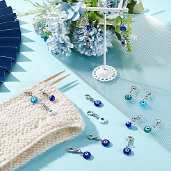 Ручная работа лэмпворк от сглаза и подвеска из сплава в тибетском стиле для ошейника для домашних животных&nbsp;HJEW-AB00296