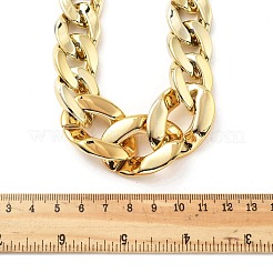 Акриловые массивные цепочки-панцирные ожерелья для женщин&nbsp;LS-NJEW-D313-02