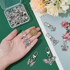 20 шт. 5 стиля бабочка моль сплав подвеска украшения&nbsp;HJEW-PH02256