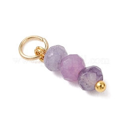 5 шт. двухцветные подвески из натурального малазийского нефрита&nbsp;PALLOY-JF05175-01